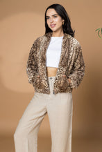 Load image into Gallery viewer, Women&#39;s Fur Leopard Jacket-Brown &amp; Beige (Size S-M-L)
