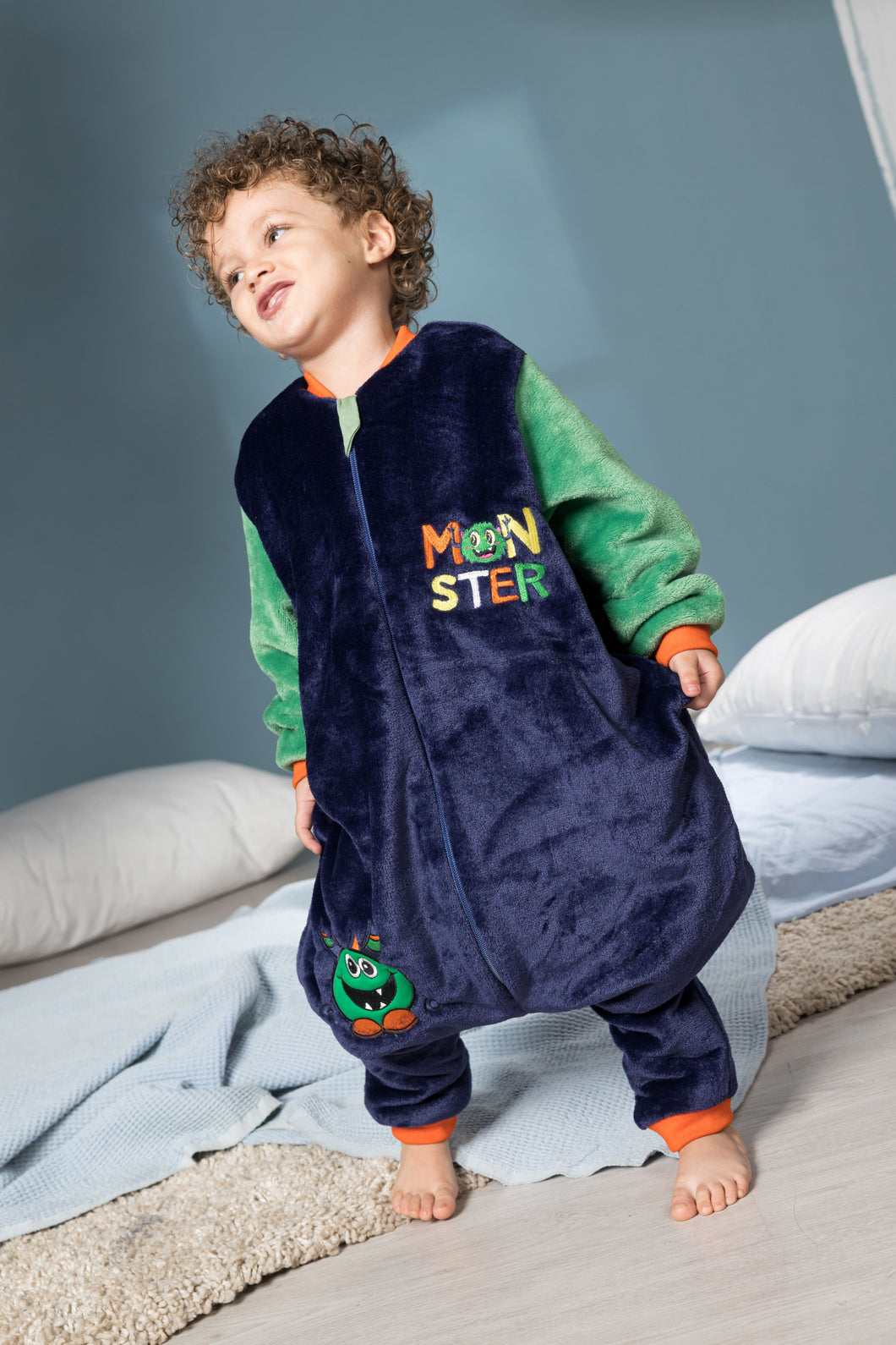 Sleeping Bag-Monsters (Size 12m,18m,2-4yrs)