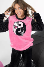 Load image into Gallery viewer, Girls&#39; Kuromi/Hello Kitty Fleece Pyjamas (Size 7-12 yrs)
