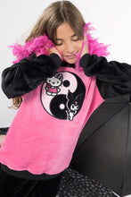 Load image into Gallery viewer, Girls&#39; Kuromi/Hello Kitty Fleece Pyjamas (Size 7-12 yrs)
