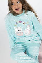 Load image into Gallery viewer, Girls&#39; Squishmellow Fleece Pyjamas (Size 3-12 yrs) - Blue
