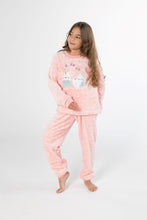 Load image into Gallery viewer, Girls&#39; Squishmellow Fleece Pyjamas (Sizes 3-12 yrs)- SALMON
