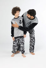 Load image into Gallery viewer, Boys&#39; Grey Star Camouflage Fleece Pyjamas (Sizes 10-12 yrs)
