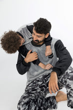 Load image into Gallery viewer, Boys&#39; Grey Star Camouflage Fleece Pyjamas (Sizes 10-12 yrs)
