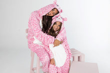 Load image into Gallery viewer, Girls&#39; Cat Fleece Onesie (Size: 6-12 yrs)
