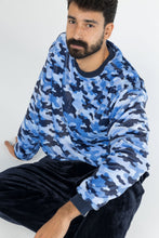 Load image into Gallery viewer, Men&#39;s Blue Camouflage Pyjamas (Sizes S-XXL)
