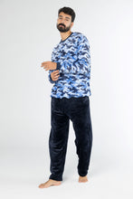 Load image into Gallery viewer, Men&#39;s Blue Camouflage Pyjamas (Sizes S-XXL)
