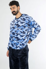 Load image into Gallery viewer, Men&#39;s Blue Camouflage Pyjamas (Sizes S-XXL)
