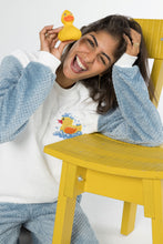 Load image into Gallery viewer, Women&#39;s Yellow Duck Fleece Pyjamas (Sizes S-XL)
