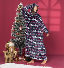 Load image into Gallery viewer, Snuddie Blanket- LONG- Christmas- One Size
