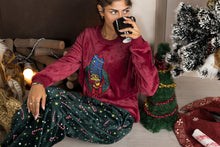 Load image into Gallery viewer, Women&#39;s Marge Simpson&#39;s Christmas Fleece Pyjamas (Size S-XL)
