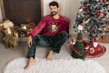 Load image into Gallery viewer, Men&#39;s Homer Simpson&#39;s Christmas Fleece Pyjamas (Sizes S-XXL)
