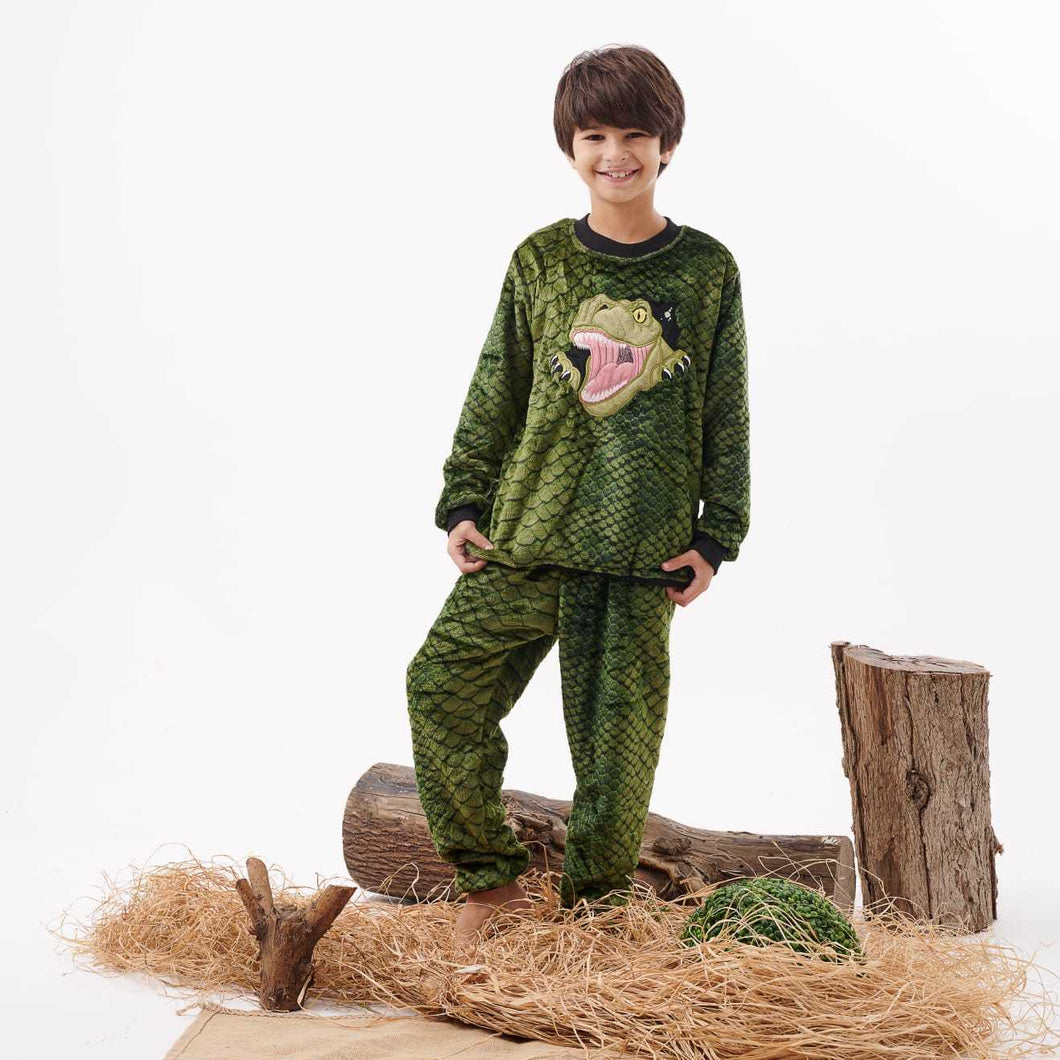 Boy's Dino Fleece Pyjamas (Size 3 & 4) OFFER!!!