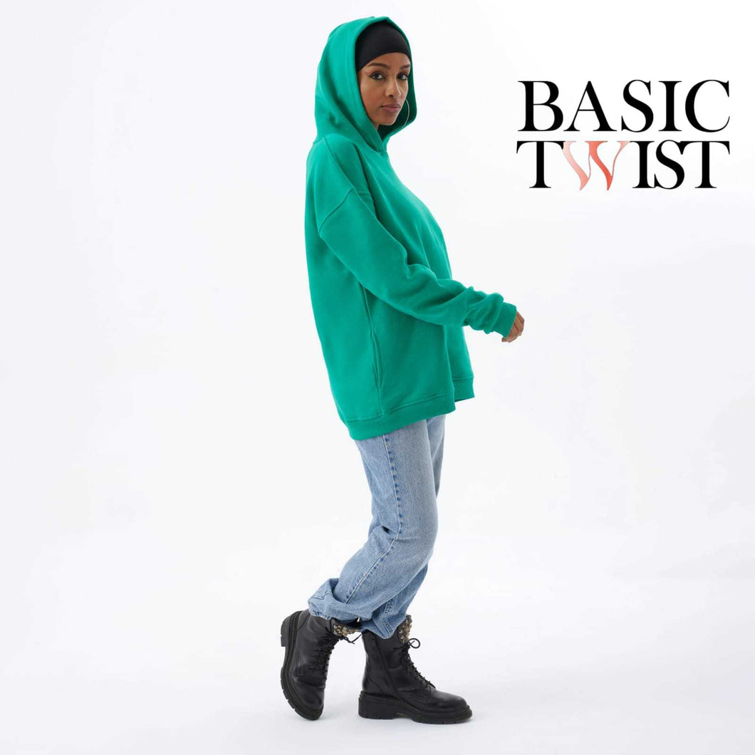 Women's Hoodie Plain Green (Sizes XS to XL) OFFER!!!