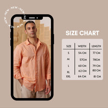 Load image into Gallery viewer, Men&#39;s Cotton Linen Shirts - Pale Orange
