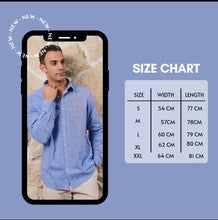 Load image into Gallery viewer, Men&#39;s Cotton Linen Shirts - Blue
