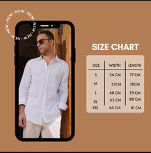 Load image into Gallery viewer, Men&#39;s Cotton Linen Shirts - White
