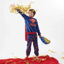 Load image into Gallery viewer, Boys&#39; Superman Fleece Pyjamas (Sizes 3) WITH CAPE..OFFER!!!!
