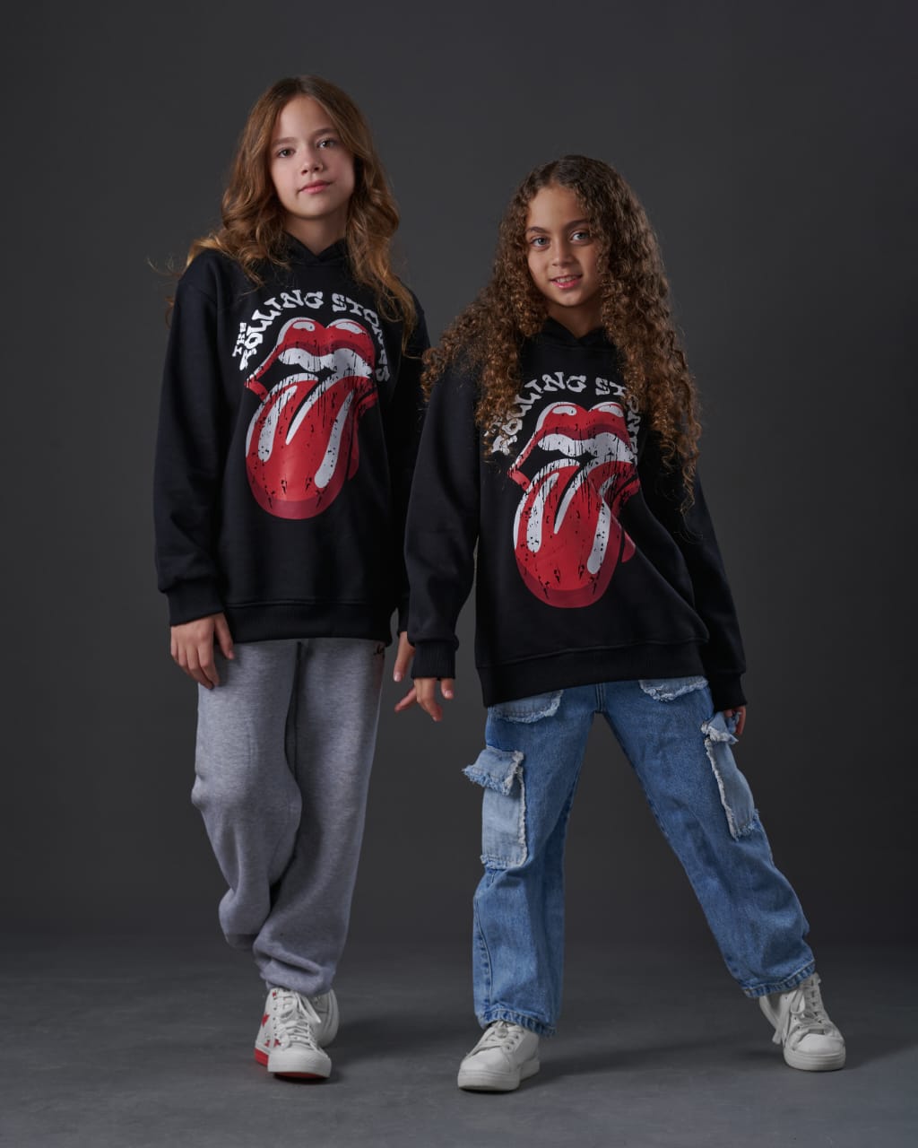 Girl's Hoodies-Rolling Stones (Sizes 7-14yrs)