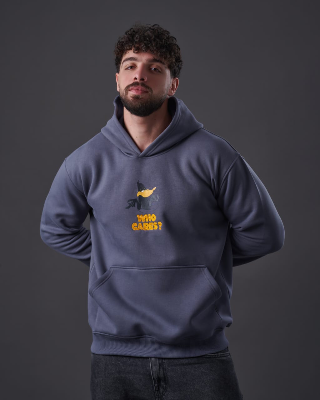 Men's Hoodies-Duffy Duck (Sizes:S-XL)