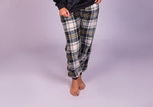 Load image into Gallery viewer, Women&#39;s Black &amp; White Checked Christmas Trousers (Size S-XL)
