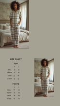 Load image into Gallery viewer, Women&#39;s Pyjamas-Yellow Checks (Size:S-XL)
