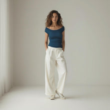 Load image into Gallery viewer, Basic Top-Off Shoulder- Teel (Size;10.12.14.S.M.L)
