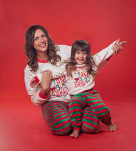 Load image into Gallery viewer, Christmas Kids&#39; Fleece Pyjamas-Merry &amp; Bright (Size 10) OFFER!!!!
