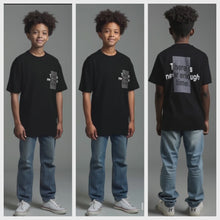 Load and play video in Gallery viewer, Kid&#39;s Oversized TShirts- Black-There Is Never Enough Time
