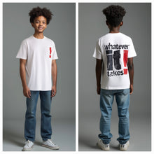 Load image into Gallery viewer, Kid&#39;s Oversized TShirts - White-Whatever It Takes
