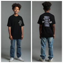 Load image into Gallery viewer, Kid&#39;s Oversized TShirts- Black-There Is Never Enough Time
