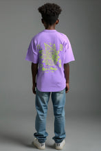 Load image into Gallery viewer, Kid&#39;s Oversized TShirts - Purple- Rick &amp; Morty

