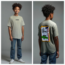 Load image into Gallery viewer, Kid&#39;s Oversized TShirts- KHAKI-SHIPPING
