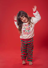 Load image into Gallery viewer, Christmas Kids&#39; Fleece Pyjamas-Merry &amp; Bright (Size 10) OFFER!!!!
